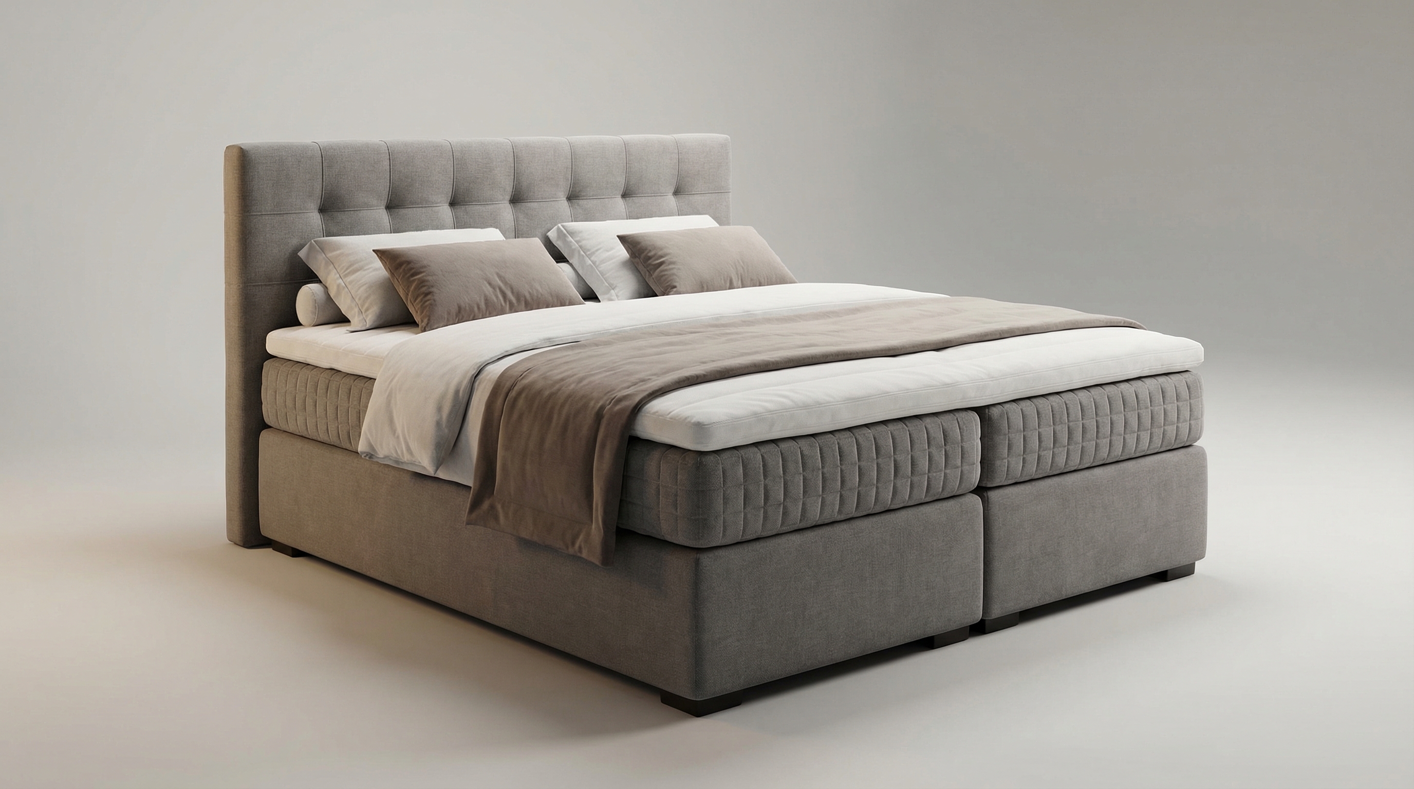Professionelles Boxspringbett Produktfoto zum Thema 
