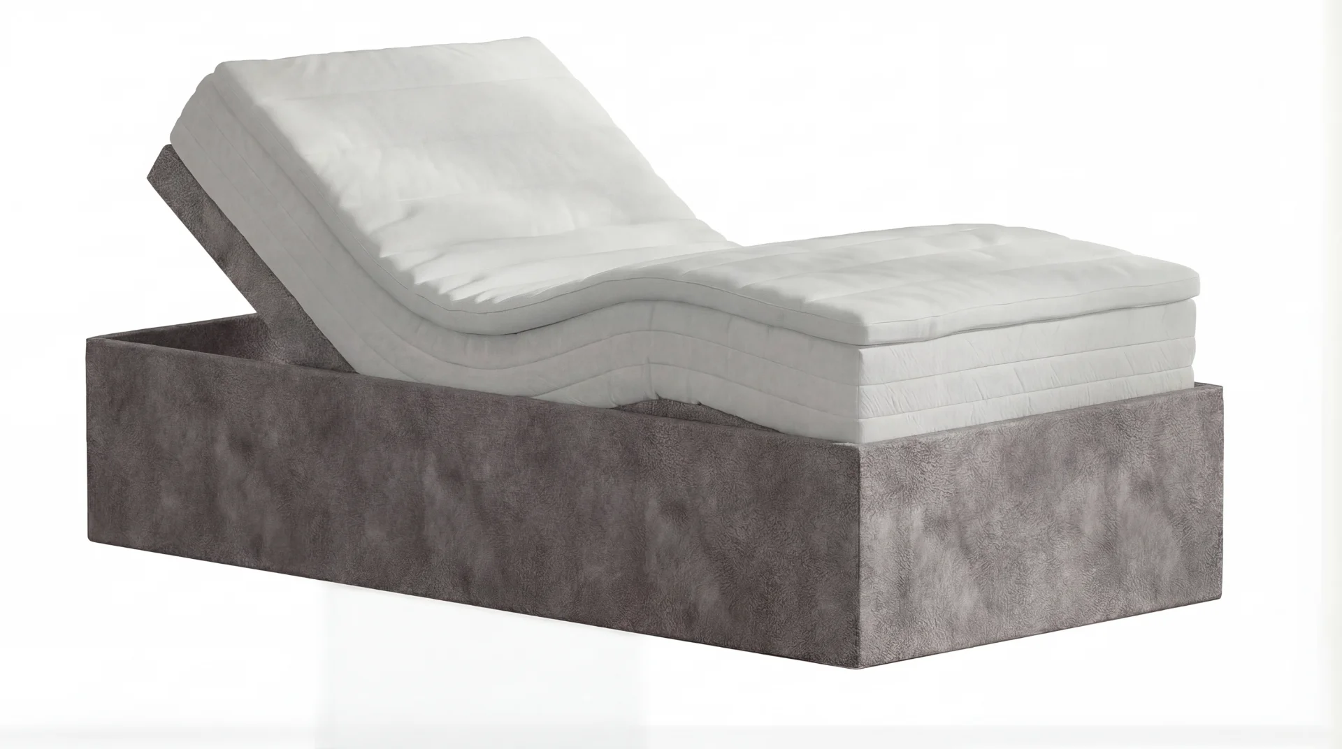 Komfortables Boxspringbett mit Motor für individuelle Anpassung.