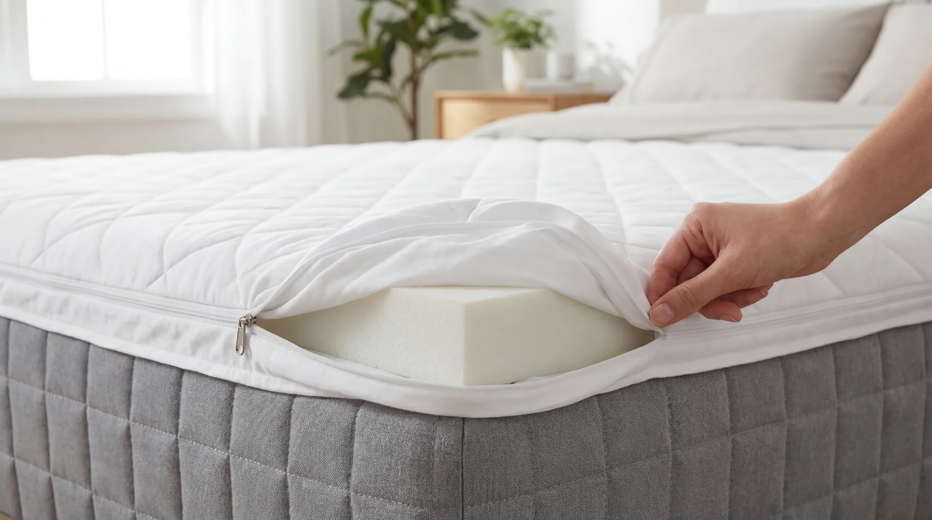 Bild: Boxspringbett reinigen und Topper pflegen – Lebensdauer verlängern