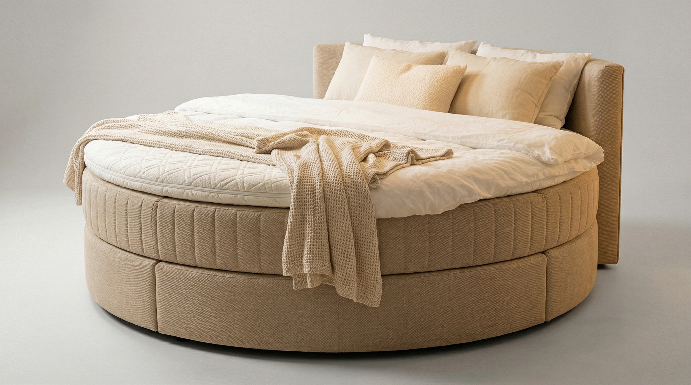 Bild: Rundes Boxspringbett: Worauf achten und für wen?