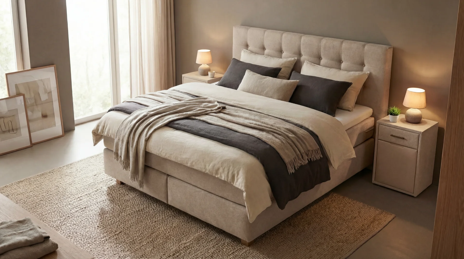 Bild: Boxspringbett 180x200: Das ideale Maß für Paare?