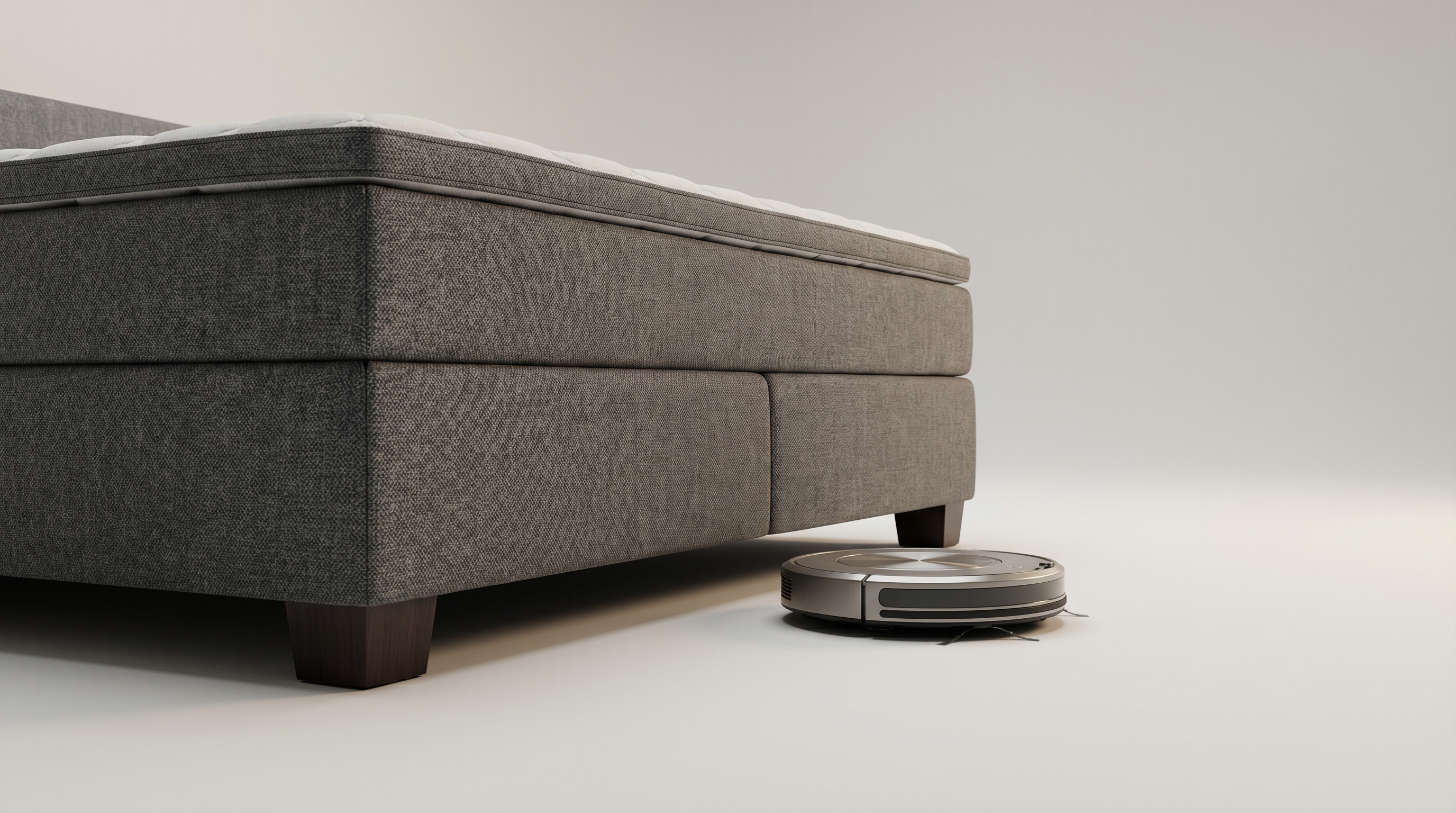 Bild: Saugroboter unter Boxspringbett: Welche Bodenfreiheit brauchst du?